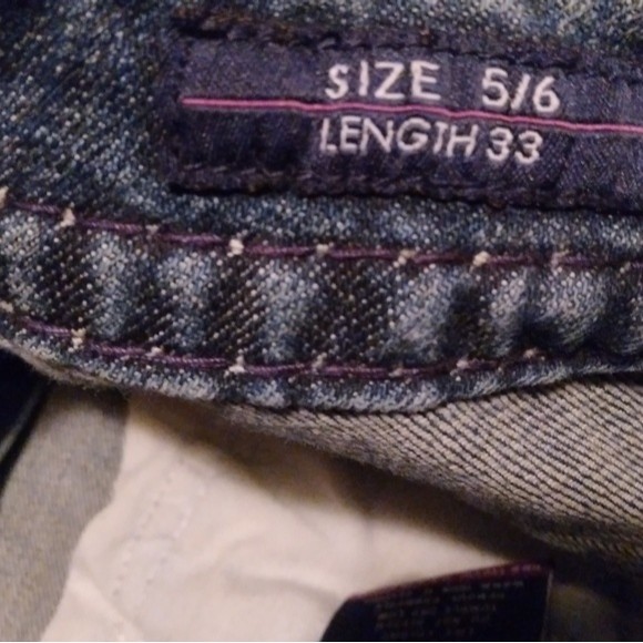 Vigoss The New York Slim Boot jeans size 5/6 flap pockets - Picture 7 of 8
